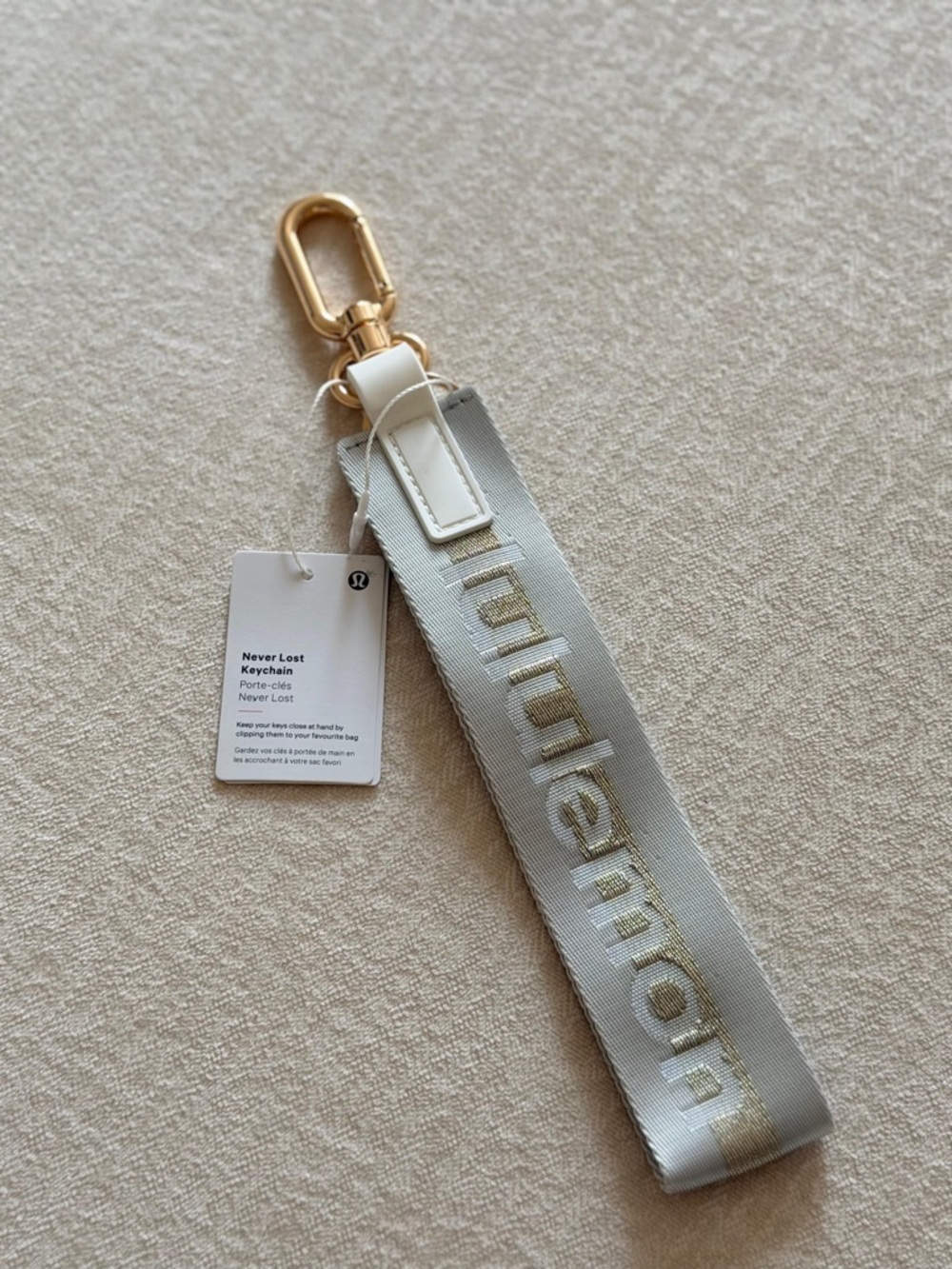 Lululemon Never Lost Keychain
